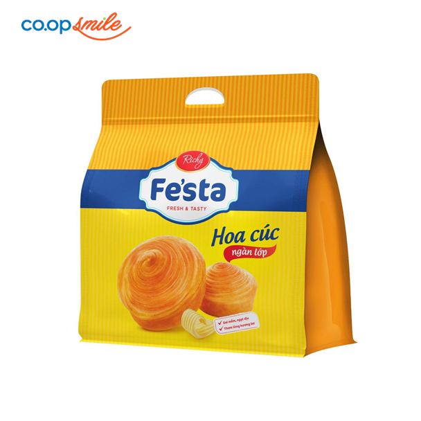 Bánh mì hoa cúc ngàn lớp Fe sta 40g (Gói 3)