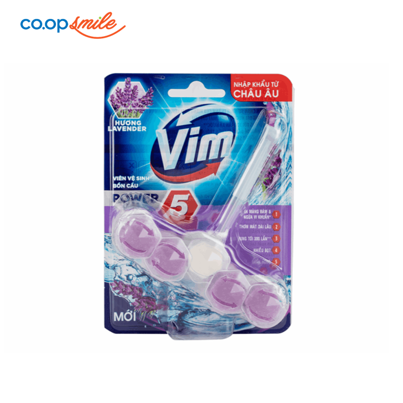 ViênTẩy toilet Vim hương lavender 55g
