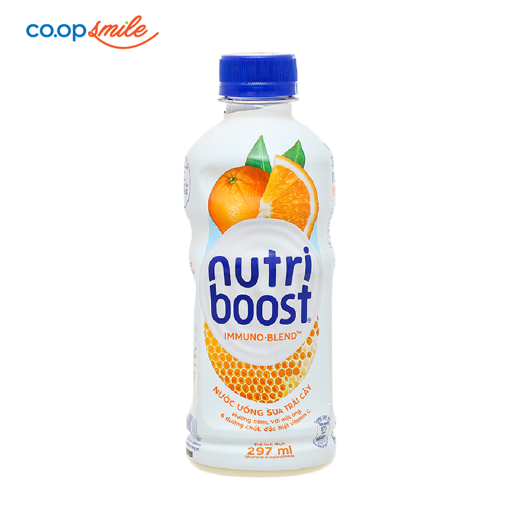 Nước uống sữa trái cây NUTRI cam mật ong 297ml