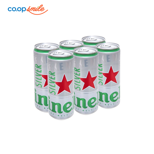 Bia HEINEKEN Silver lon lốc 6x330ml