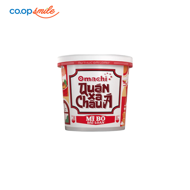 Mì Omachi Quán Xá Châu Á vị bò ly 95g