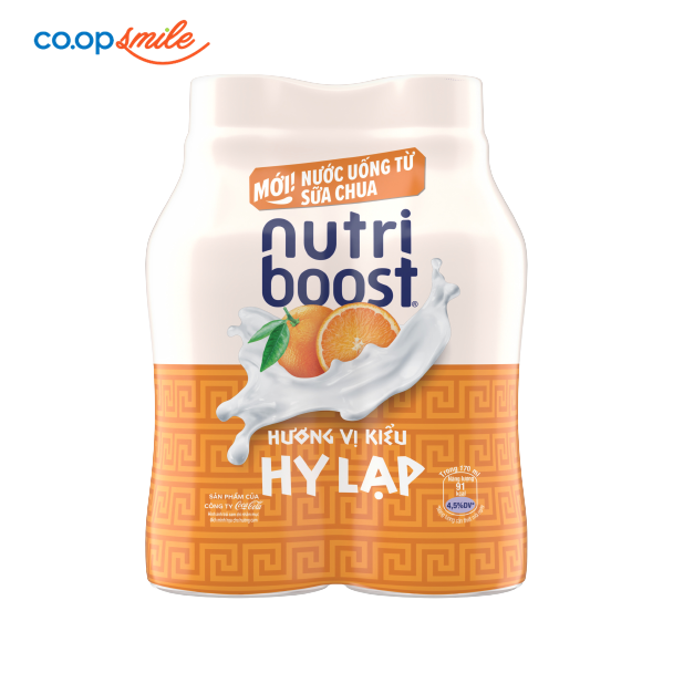 Nước uống sữa chua Nutriboost vị cam lốc 4x170ml