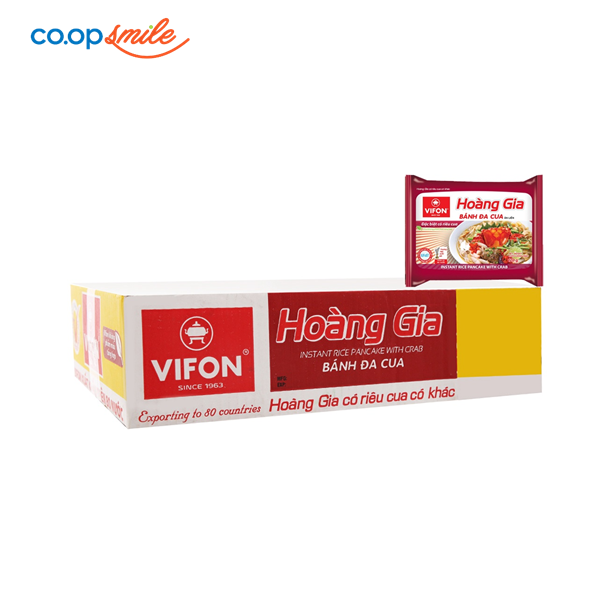 Bánh đa cua Hoàng Gia thùng 18 góix120g