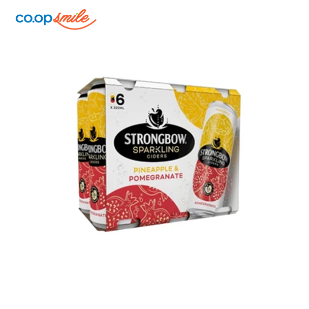Nước táo StrongBow thơm & lựu lốc 6 lon x 320ml