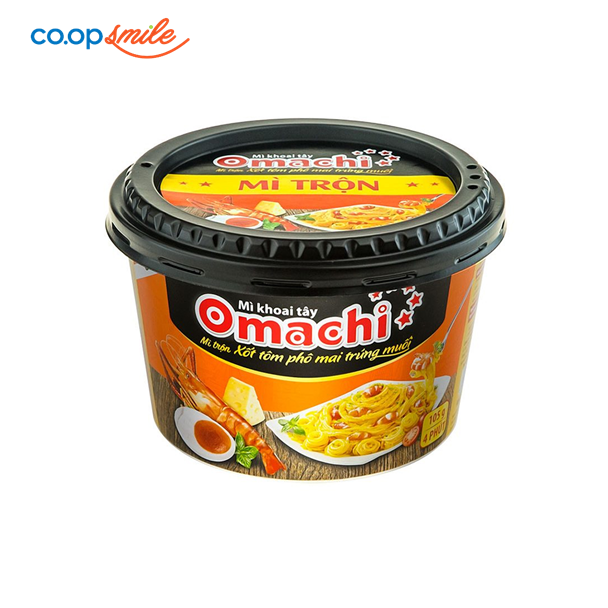 Mì Omachi tôm phô mai trứng muối tô 105g