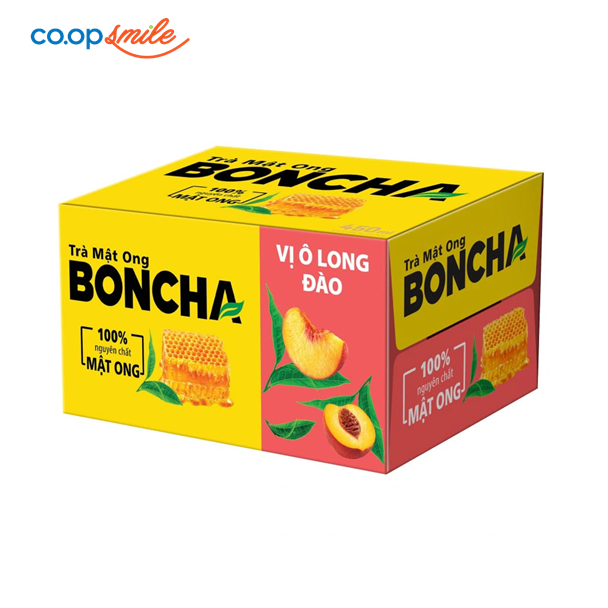 Trà mật ong Boncha Olong đào thùng 24 chai x 450ml