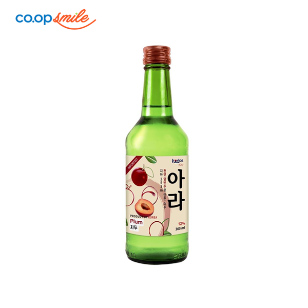 Rượu soju Korice hương mận 12%  360ml
