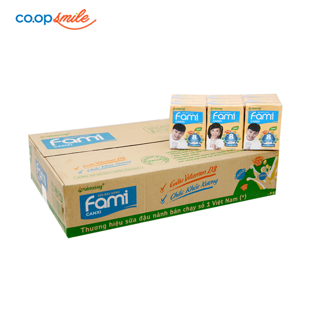 Sữa đậu nành FAMI canxi 36 hộp x200ml