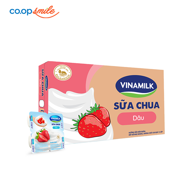 Sữa chua Vinamilk dâu thùng 48x100g
