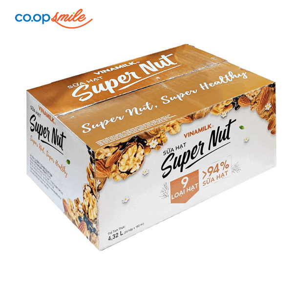 Sữa Hạt Vinamilk Super Nut 24x180ml