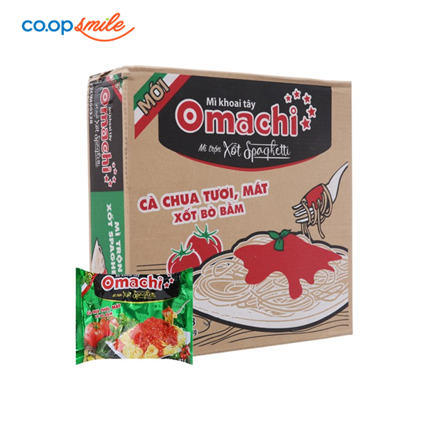Mì trộn khoai tây Omachi xốt spaghetti thùng 30x90g
