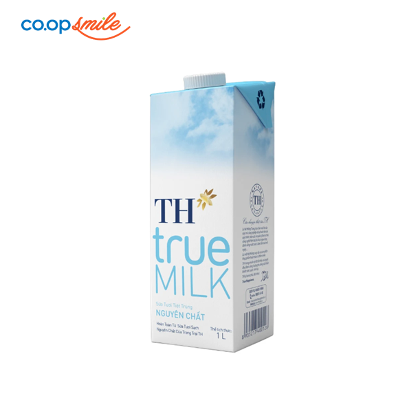 Sữa tươi tiệt trùng TH nguyên chất hộp giấy 1L