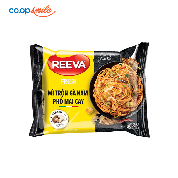 Mì trộn Reeva gà nấm phô mai cay gói 85g