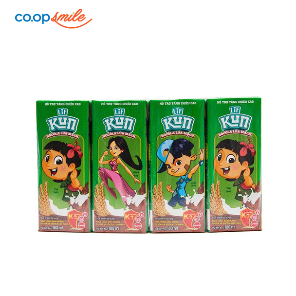 Thức uống dinh dưỡng KUN ca cao 4x180ml