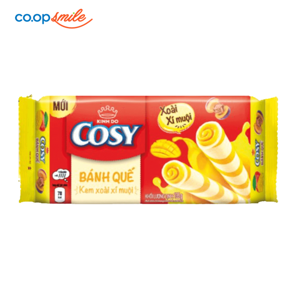 Bánh quế COSY Kinh Đô kem xoài xí muội 126g