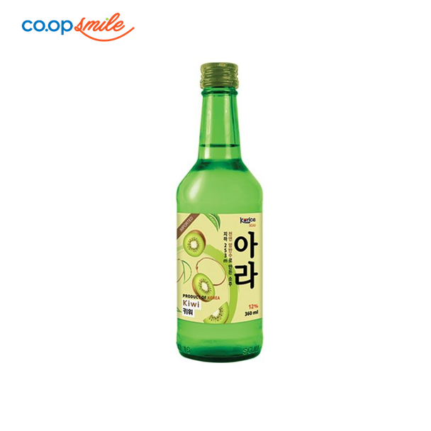 Rượu soju Korice hương kiwi 12%  360ml