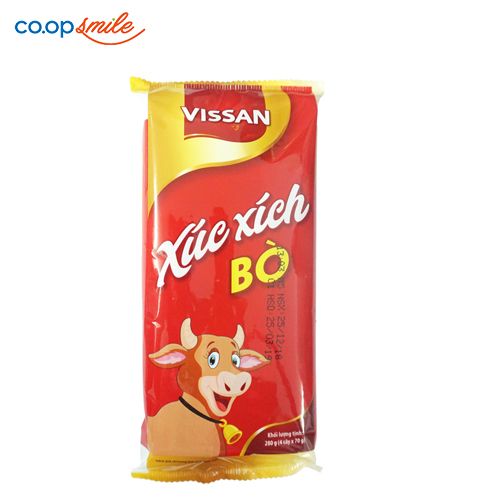 Xúc xích bò VISSAN 4x70g
