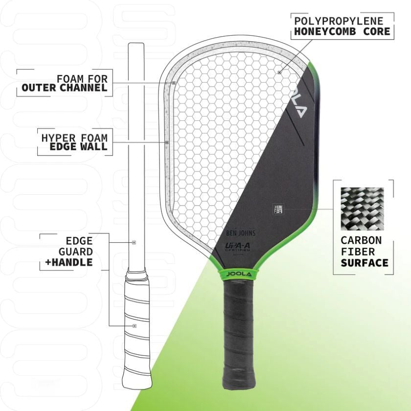  Vợt Pickleball Joola Ben Johns Hyperion 3S 16mm 17070-16MM 