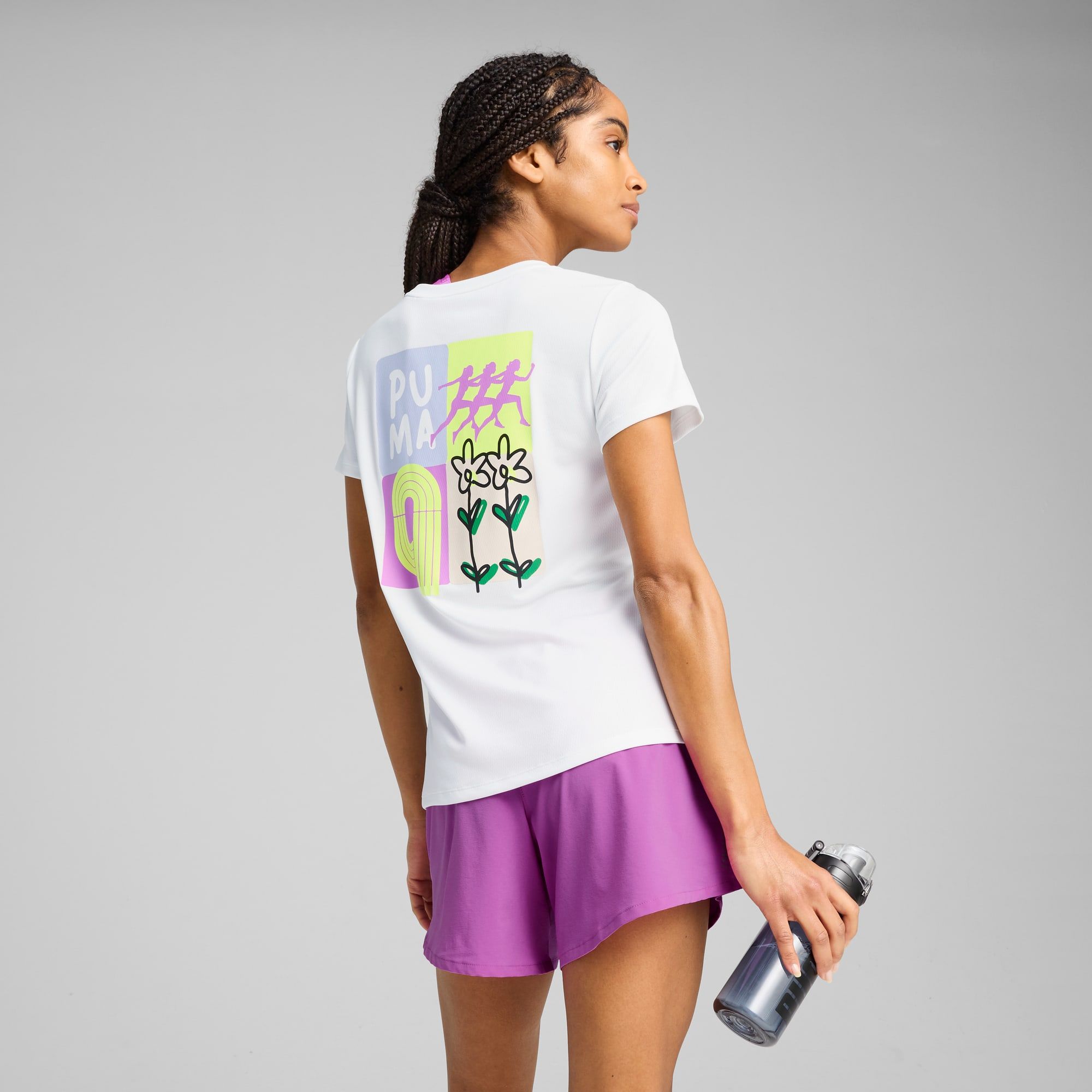  Áo Phông - Áo thun Chạy Nữ PUMA Graphics Running Illustration Tee W 52655302 