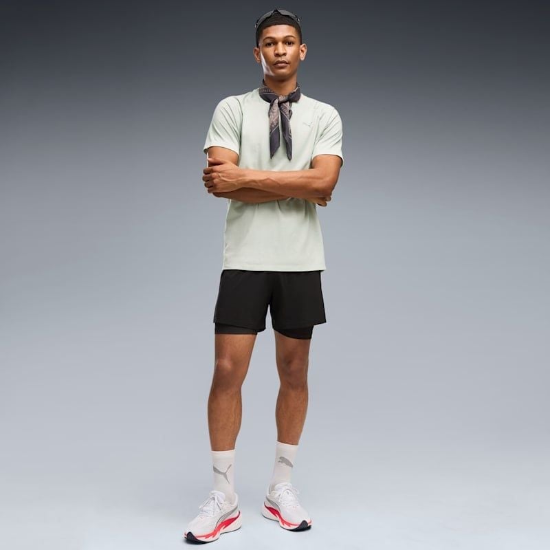  Áo Phông - Áo thun Chạy Nam PUMA M Run Velocity Tee (Tri-Blend) 52660329 