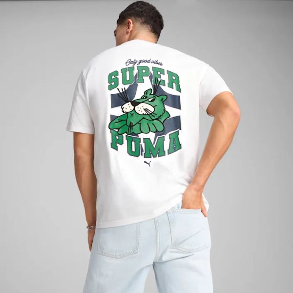  Áo Phông - Áo thun Thể Thao Nam PUMA Graphics Super Puma Relaxed Tee 62963902 