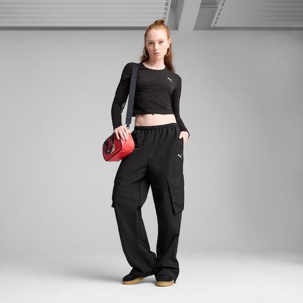  Quần Dài Thể Thao Nữ PUMA Wardrobe Ess Relaxed Woven Cargo Pants Op 62975601 