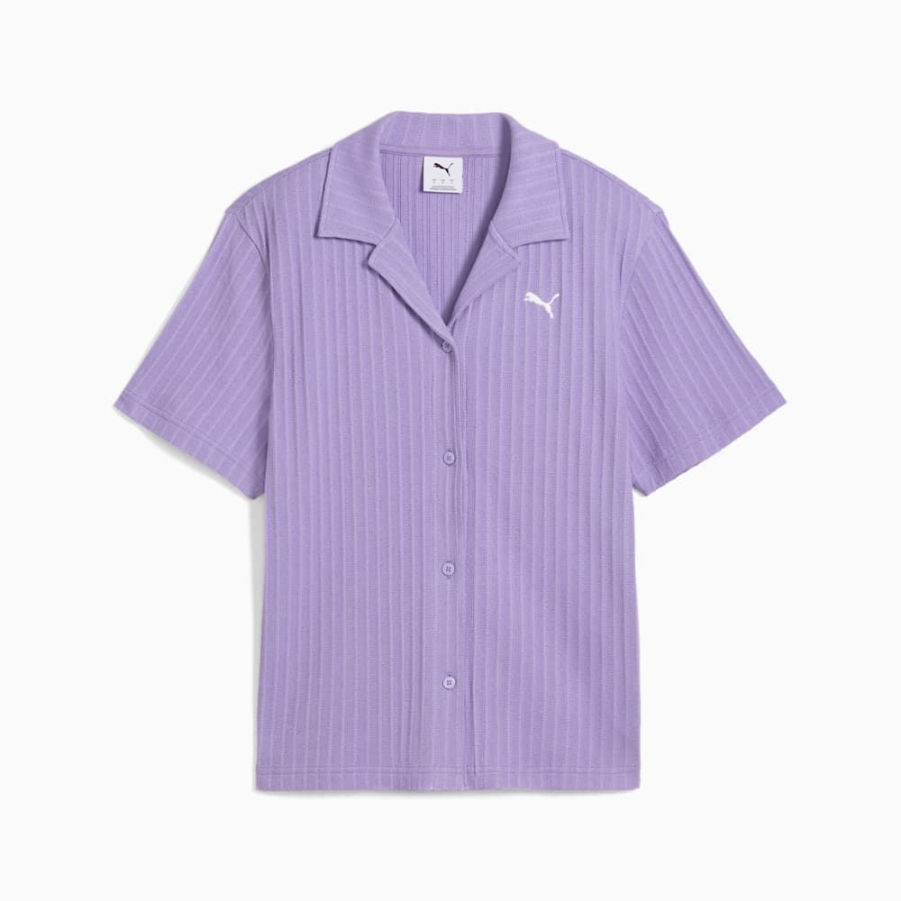  Áo Phông - Áo thun Thể Thao Nữ PUMA Wardrobe Ess Shirt Pointelle 62976329 