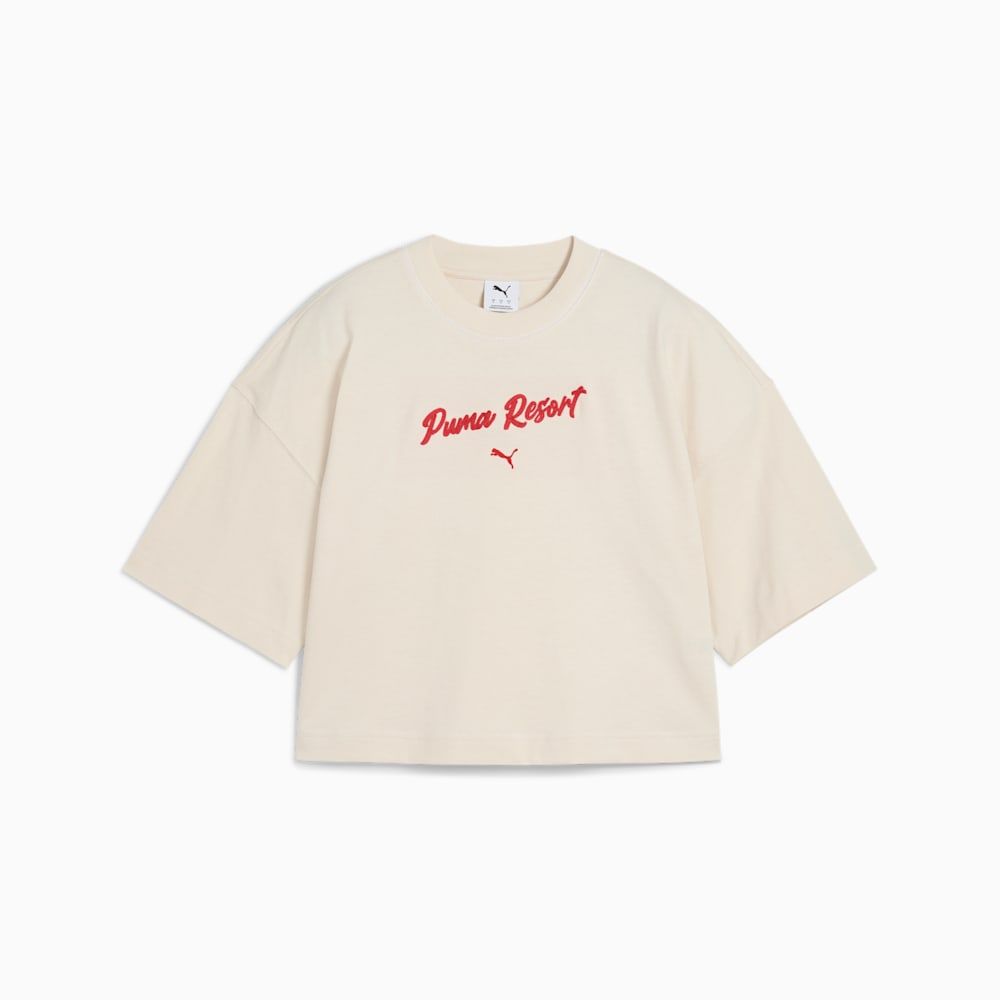  Áo Phông - Áo thun Thể Thao Nữ PUMA Premium Ess Oversized Graphic Tee 62977618 