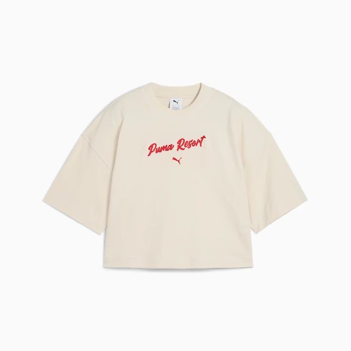  Áo Phông - Áo thun Thể Thao Nữ PUMA Premium Ess Oversized Graphic Tee 62977687 