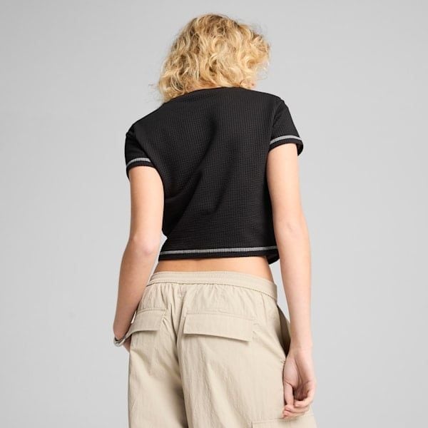  Áo Phông - Áo thun Thể Thao Nữ PUMA Dare To Textured Baby Tee 62980601 