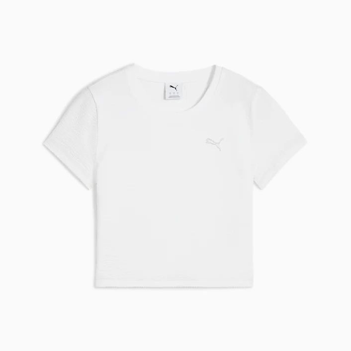  Áo Phông - Áo thun Thể Thao Nữ PUMA Dare To Textured Baby Tee 62980602 