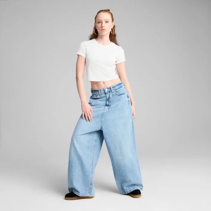  Áo Phông - Áo thun Thể Thao Nữ PUMA Dare To Textured Baby Tee 62980602 