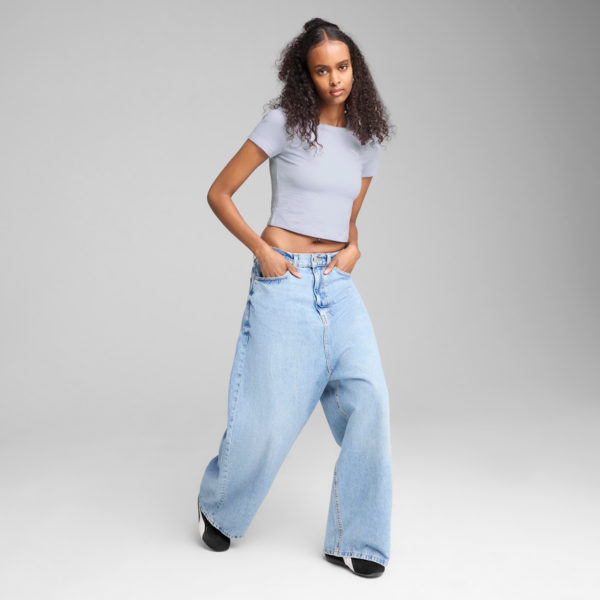  Áo Phông - Áo thun Thể Thao Nữ PUMA Dare To Textured Baby Tee 62980647 