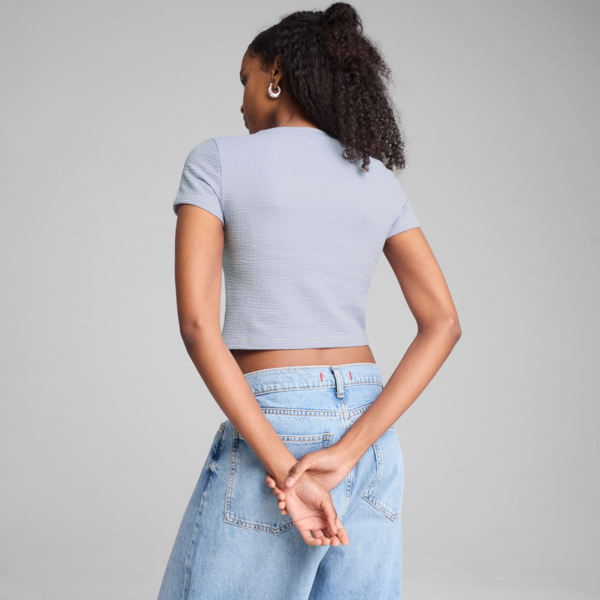  Áo Phông - Áo thun Thể Thao Nữ PUMA Dare To Textured Baby Tee 62980647 