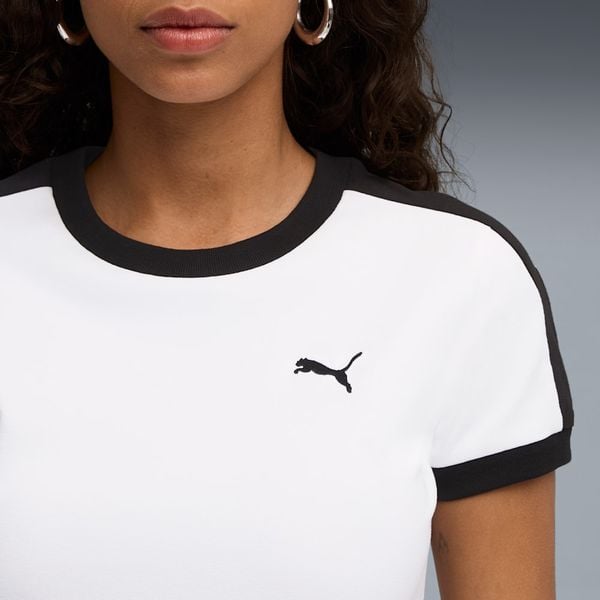  Áo Phông - Áo thun Thể Thao Nữ PUMA T7 Slim Tee 63212902 