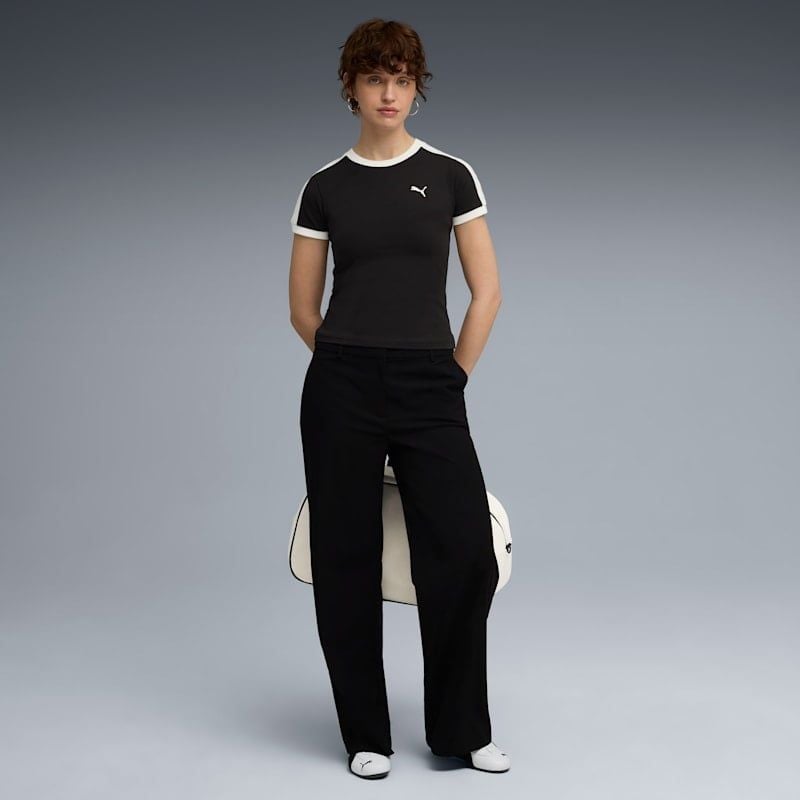  Áo Phông - Áo thun Thể Thao Nữ PUMA T7 Slim Tee 63212929 
