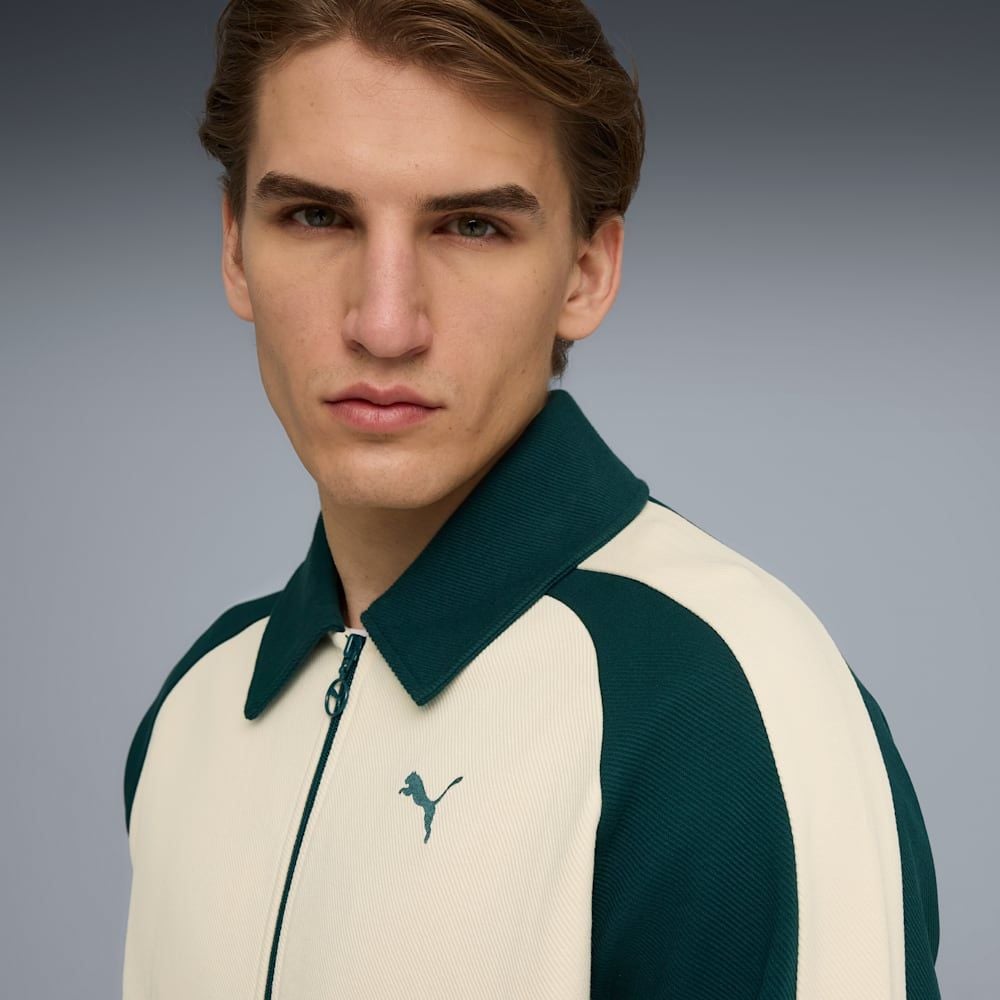  Áo Khoác Thể Thao Unisex PUMA T7 Relaxed Wing Collar Jacquard Track Jacket Dk 63299487 