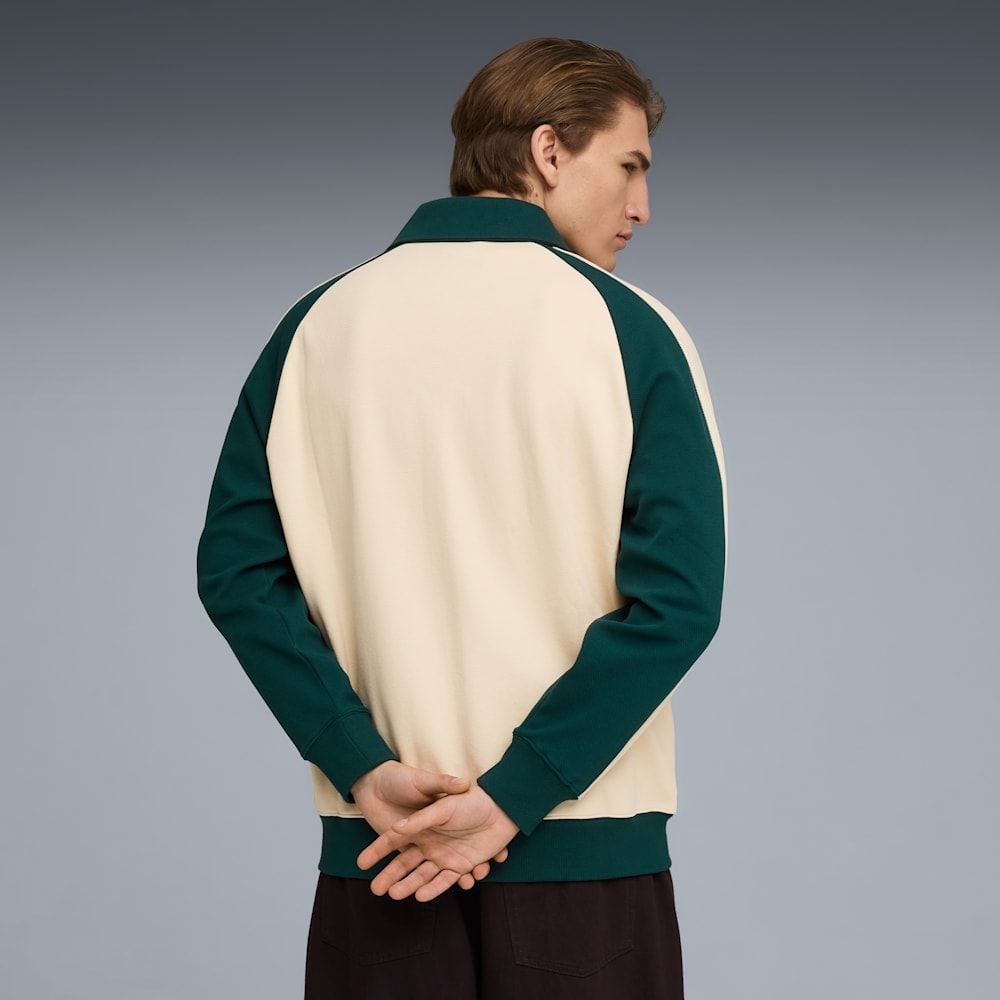  Áo Khoác Thể Thao Unisex PUMA T7 Relaxed Wing Collar Jacquard Track Jacket Dk 63299487 