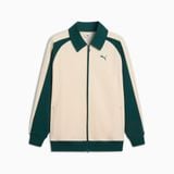  Áo Khoác Thể Thao Unisex PUMA T7 Relaxed Wing Collar Jacquard Track Jacket Dk 63299487 