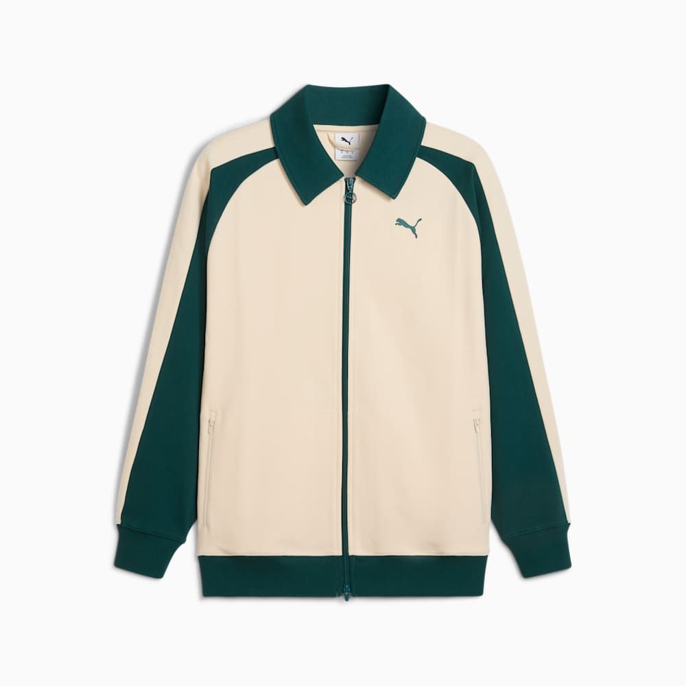  Áo Khoác Thể Thao Unisex PUMA T7 Relaxed Wing Collar Jacquard Track Jacket Dk 63299487 