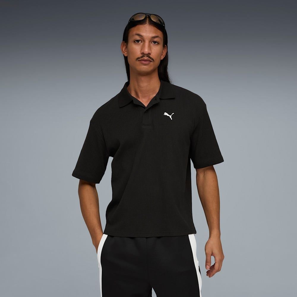  Áo Polo Thể Thao Nam PUMA Wardrobe Ess Boxy Waffle Polo 63436201 