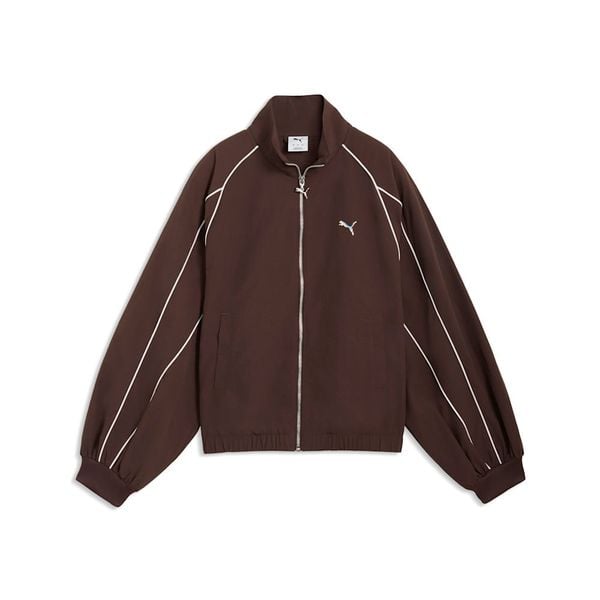  Áo Khoác Thể Thao Nữ PUMA T7 Balloon Sleeve Piping Relaxed Woven Track Jacket 63455813 