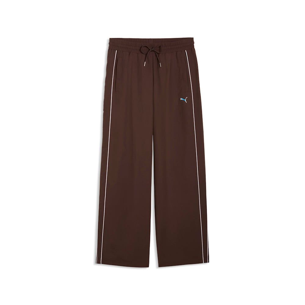  Quần Dài Thể Thao Nữ PUMA T7 Piping Relaxed Woven Track Pants Op 63455913 