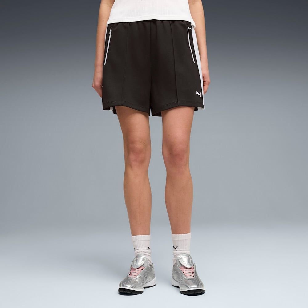  Quần Đùi Thể Thao Nữ PUMA T7 Relaxed Pintuck Shorts 4’ 63462001 