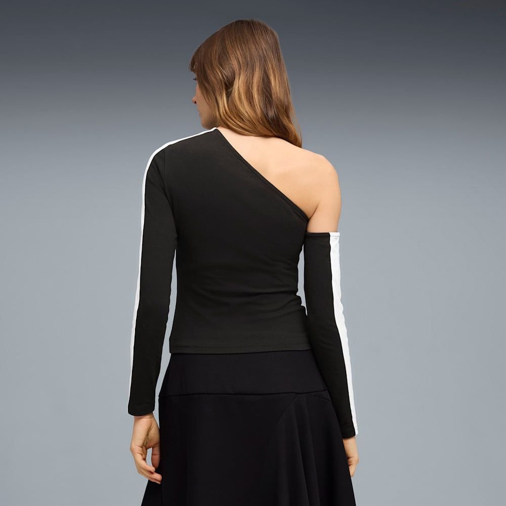  Áo Phông - Áo thun Thể Thao Nữ PUMA T7 Asymmetric Longsleeve 63462301 