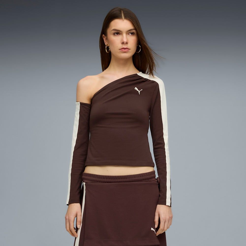  Áo Thể Thao Nữ PUMA T7 Asymmetric Longsleeve 63462313 