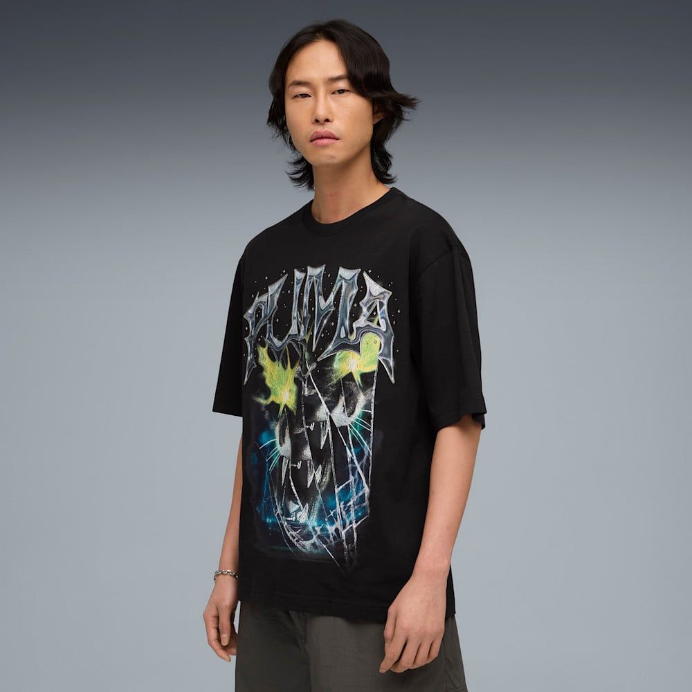  Áo Phông - Áo thun Thể Thao Nam PUMA Graphic Vintage Cat Boxy Tee 63566501 