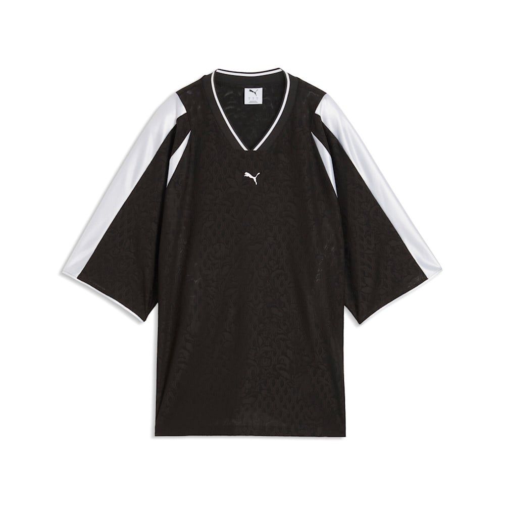  Áo Thi Đấu Thể Thao Nữ PUMA Lace Pack Oversized Short Sleeve Jersey 63874101 