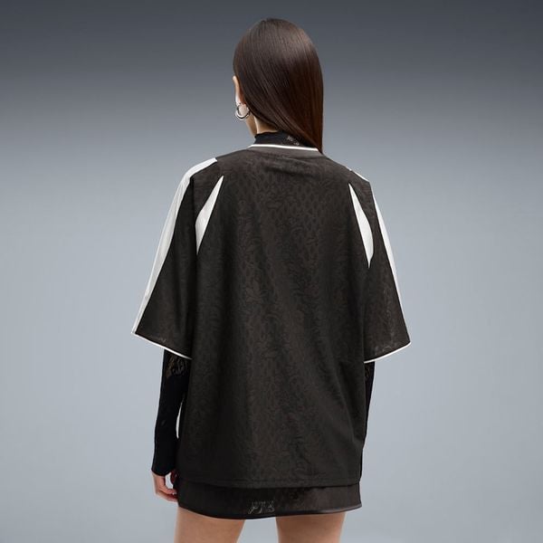  Áo Thi Đấu Thể Thao Nữ PUMA Lace Pack Oversized Short Sleeve Jersey 63874101 