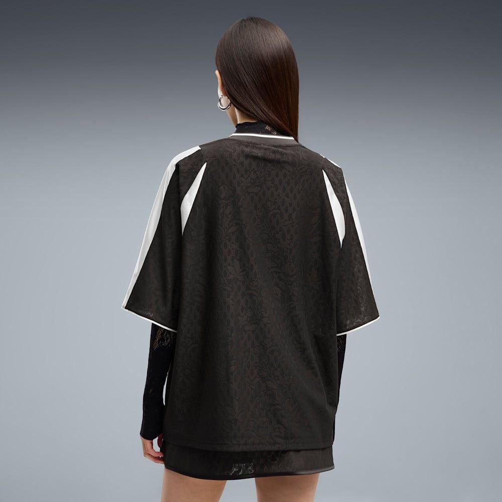  Áo Thi Đấu Thể Thao Nữ PUMA Lace Pack Oversized Short Sleeve Jersey 63874101 